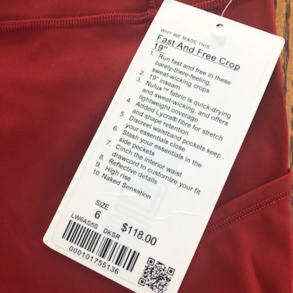 Lululemon Fast and Free 19 - Picture 4 of 4